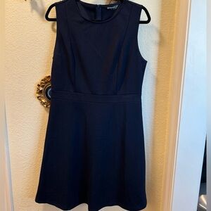 Allegra K Navy Sleeveless A-Line Mini Dress